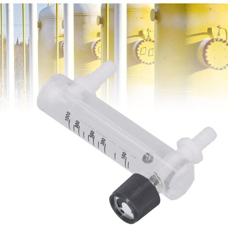 VBESTLIFE Débitmètre D'oxygène Débitmètre De Gaz, Débitmètre D'oxygène Stable Transparent Pour