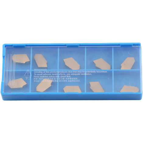 Fdit Insertion De Tournage 10 Pièces Tournant Insert Carbure Lame Tour Cutter Fraisage CNC Kit D