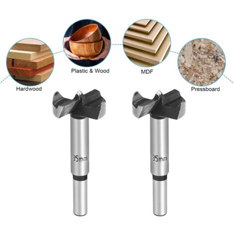 UlisemMèche Pour Bois, Mèches Forestières, 6 PCS  10/15/20/25/30/35mm , Foret à Bois En Alliage De Qualite Superieure Avec Queue Ronde Pour Le Percage Dans Le Boiscontreplaque 89084713