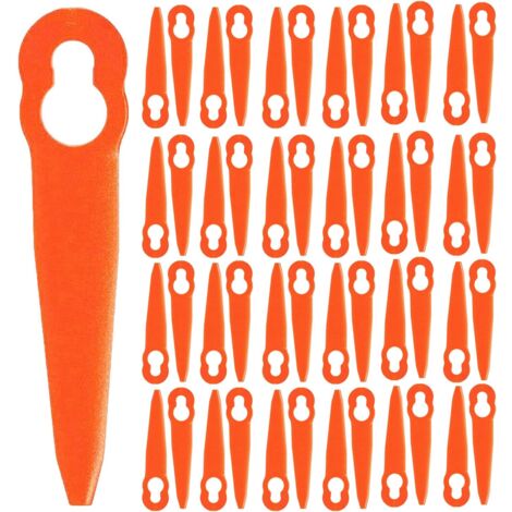 Lames de rechange en plastique pour tondeuse Stihl Polycut 2-2 FSA 45 FSA 57 FSE 52, Sun Joe 24V-GT10 - Lot de 100