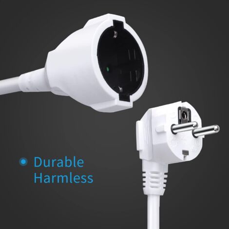 Fiche Male Et Femelle Prise Femelle Schuko 230 V-16 A, Femelles En Caoutchouc Avec Contact De Protection, Raccord Prise Femelle 220v