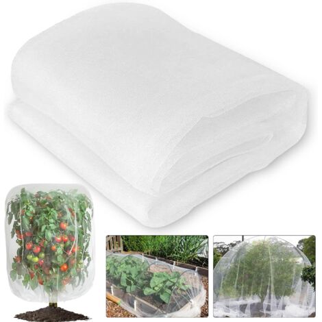 2,5 x 7,5 m Filet anti-insectes pour plantes de jardin potager pour protéger les plantes, les fleurs, les légumes et les fruits