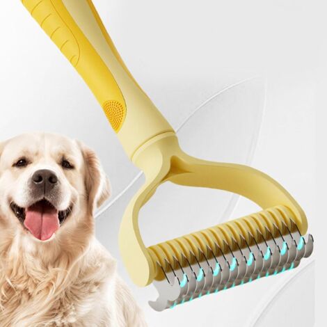 Peigne de toilettage pour chat et chien avec eau précieuse,double face
