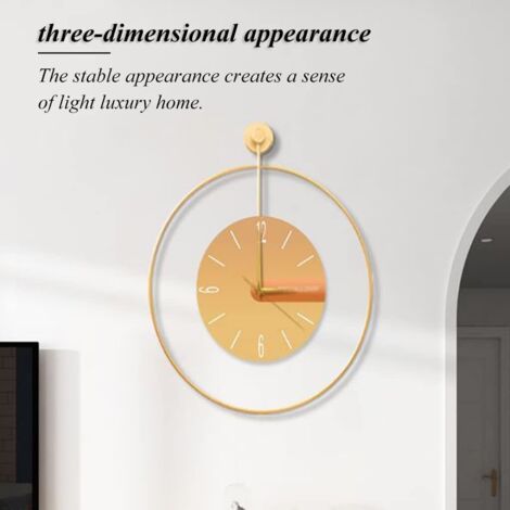 Horloge Murale Ronde Silencieuse Plage & Bois - Ø 25 Cm - Sans Tic-Tac - Décoration Mer Moderne