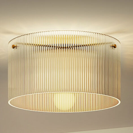 Plafonnier d'intérieur Plafonnier LED 40W base E27 moderne pour salon, couloir, salle à manger, cuisine, transparent (1/5)