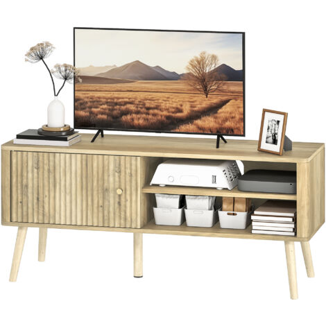 Meuble Bas Vicco Ruben Blanc - Meuble TV Avec 4 Tiroirs - 200 Cm - Neuf