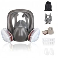 16 en 1Masque à gaz antibuée, respirateur facial intégral, respirateur de pulvérisation de peinture industrielle, filtre de travail de sécurité, protection contre le formaldéhyde