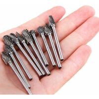 Lot De 5 Forets En Carbure Monobloc 6mm - Pour Dremel, Proxxon - Idéal Pour Couper Et ébavurer