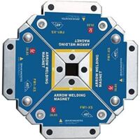 Aimant Soudure Angle, 4 PCS Soudure Aimant Force de Maintien 13kg de Soudure Equerre de Support Positionneur Magnétique 45 Ḟ 90 Ḟ 135Ḟ Outils de Localisation Auxiliaires Multi-Angles