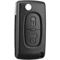 Ikodm – Clé à rabat pliable CE0536 pour Peugeot 207 307 308 407 408 3008 5008 – Remplacement boîtier clé avec circuit électronique à récupérer