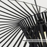 Suspension LED Vertigo Vintage Pour Salon (hauteur Réglable), Lustre En Fibre De Verre