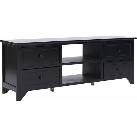 Muebles de TV 108x30x40 cm Madeira Paulwnia Black (1/5)