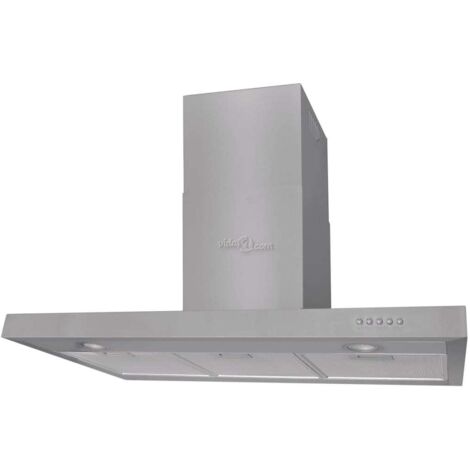 Campana extractora plana acero inoxidable 900 mm vidaXL (1/5)