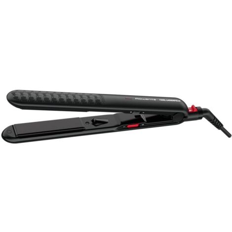 Plancha de pelo rowenta sf321lf0 karl lagerfeld optiliss color negro y rojo 130-230ºc