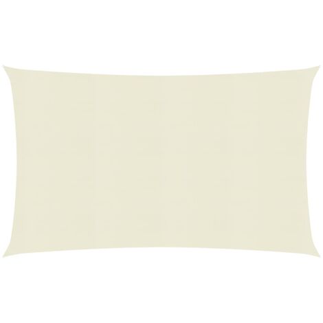 Toldo de vela crema HDPE 160 g/m² 2x4,5 m vidaXL