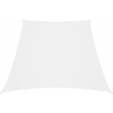 Toldo de vela tela oxford trapecio blanco 2/4x3 m vidaXL