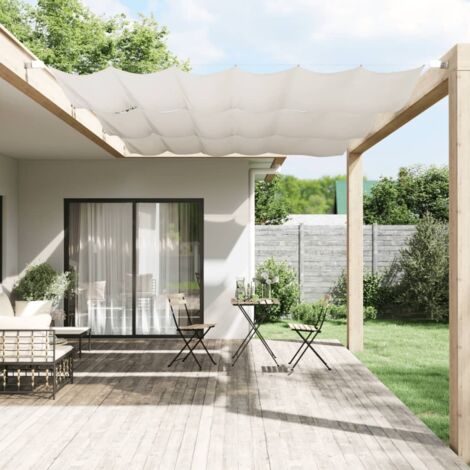 Toldo vertical 140x270 cm de tela de oxford blanca