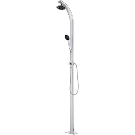 Ducha de jardín de aluminio 215 cm vidaXL (1/5)
