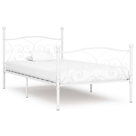 Estructura de la cama con Ripa Ringa 90x200 cm de metal blanco (1/5)