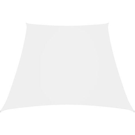 Toldo de vela trapezoidal de tela oxford blanco 3/5x4 m vidaXL