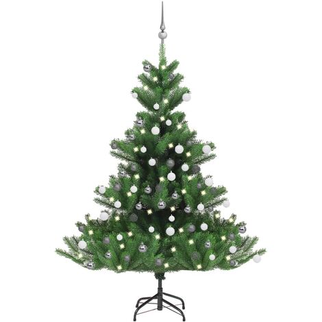 LED de árbol de Navidad artificial/bolas de 150 cm Cáucasiano verde (1/5)