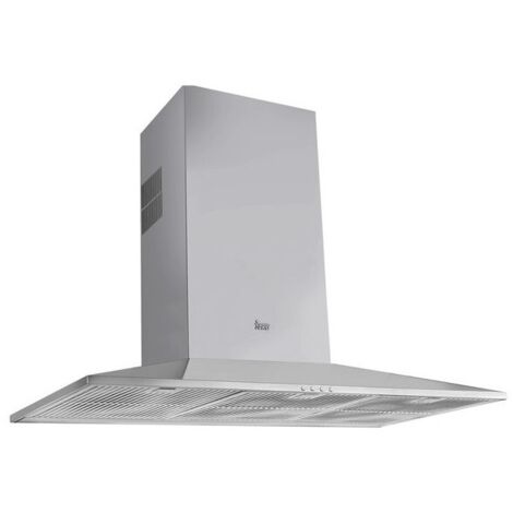 Teka DSS 985 - Campana Decorativa 90 cm, Motor de Doble Turbina EcoPower, Mandos Electrónicos, 3 Velocidades + Intensiva, Barra de Iluminación LED, Color Acero Inoxidable