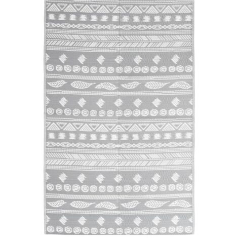 Alfombra exterior 120x180 cm pp gris - 316518
