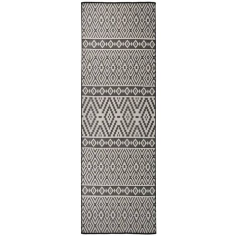 Alfombra de tela de película 80x250 cm de rayas negras - 315446 (1/5)