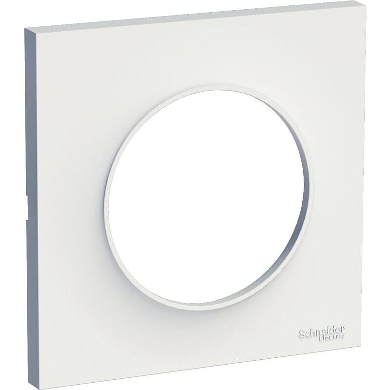 plaque ue odace styl 3 postes horizontaux ou verticaux 71 mm blanc
