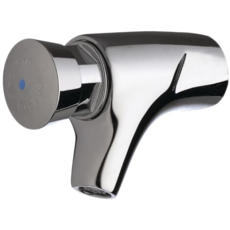 Robinet de lavabo 504S fixation murale eau froide 15 x 21 10 a 20 NF, PRESTO, Ref. 63100