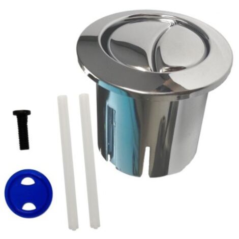 Bouton Poussoir WC Double Commande Chromé – 822043001 – Universel