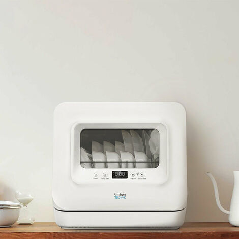 Mini lave vaisselle compact WASHCLEAN Blanc ABS 3 couverts
