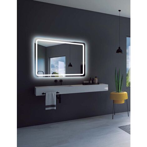 Espejo de baño MALTA de LEDIMEX con luz LED y espejo de aumento x5