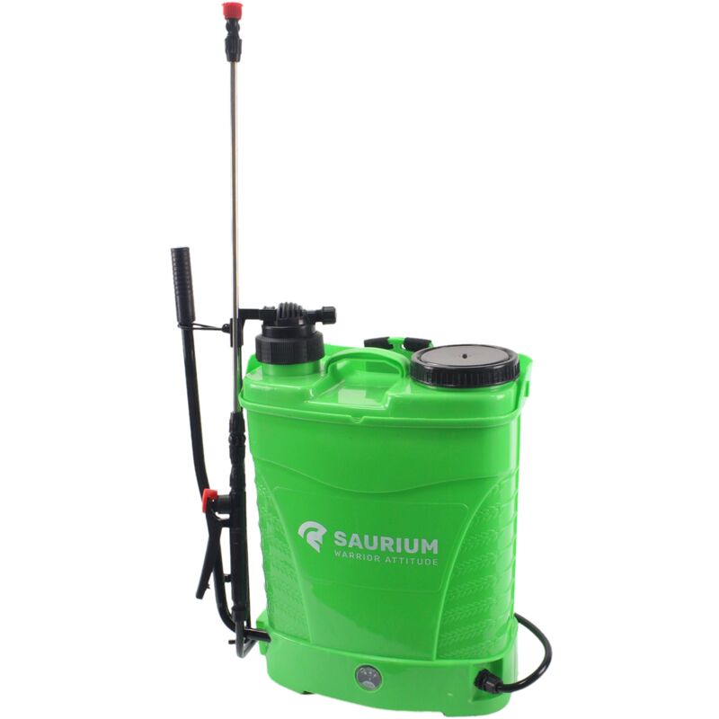 Pulverizador, Batería, 16L, 2 en 1, Manual y Batería - SAURIUM®