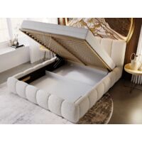 Emporius - Lit boxspring 160x200 cm avec matelas à ressorts Bonell et Emporius - Lit boxspring 160x200 cm avec matelas à ressorts Bonell et