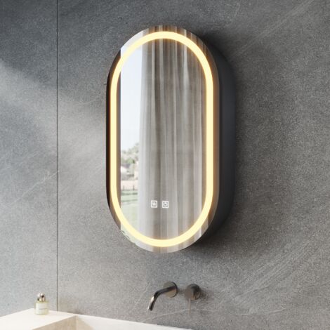 SONNI Miroir de salle de bain avec éclairage LED SONNI Miroir de salle de bain avec éclairage LED