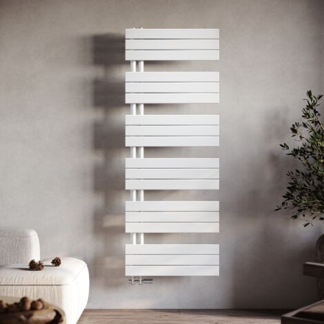 Sonni – Sèche-serviette eau chaude vertical 1590x600mm – Puissance 770W – Tube plat pour séchage rapide – Inoxydable et résistant à la corrosion (1/5)