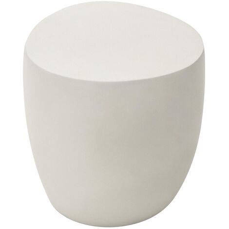 ELEMENTI table d'appoint IKARIA table en béton pour extérieur/intérieur table de jardin blanc crème avec surface mate (1/5)