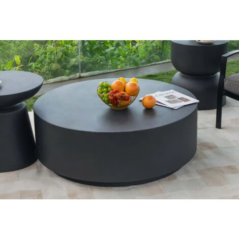 ROME Table basse en béton  exclusif  moderne  101.6 x 101.6 x 36 cm (1/3)