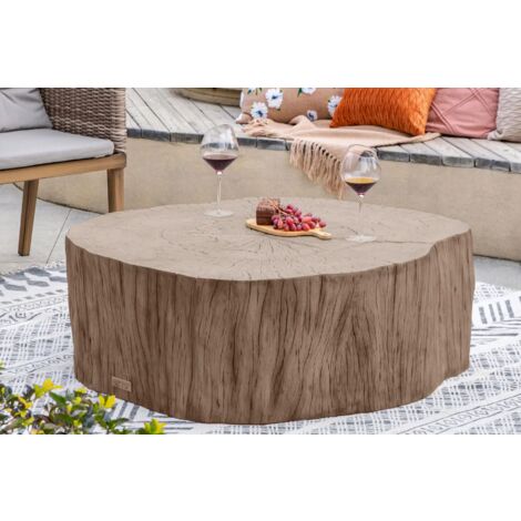 DAINTREE Table basse en béton  élégant  durable  106 x 100 x 35.6 cm (1/2)
