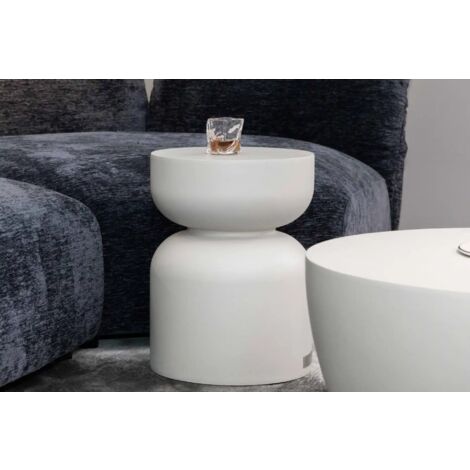 CHRONOS Table d’appoint en béton  minimaliste  fonctionnel  35 x 35 x 46 cm (1/3)