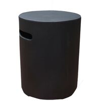 Cache bouteille de gaz rond noir, 40x40x50,8