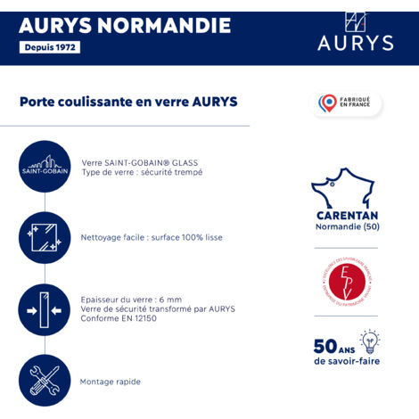 FOND DE HOTTE VERRE TRANSPARENT TREMPE 45X60 6 mm avec 4 trous + kit de fixation - 4 kg  - Fabrication Française AURYS NORMANDIE