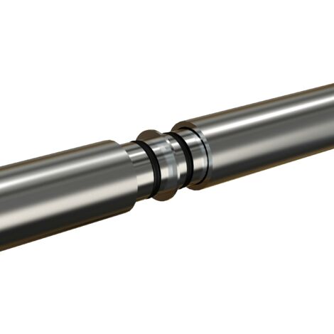 KIT connecteur pour double porte avec rail noir apparent - AURYS NORMANDIE