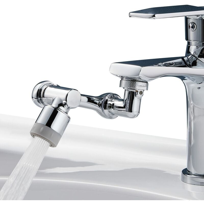 Robinet étendu rotatif multifonctionnel-1080 ° étendu robinet-adaptateur de  robinet à économie d'eau