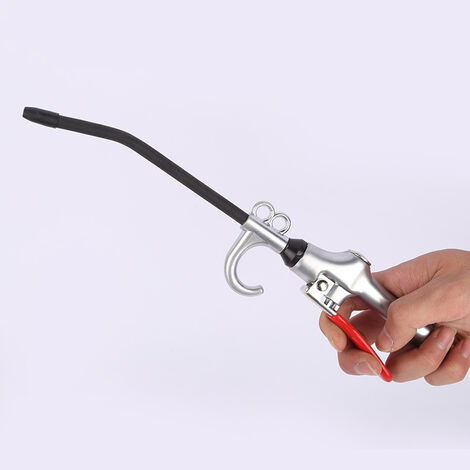 Pistolet à air comprimé industriel puissant à haut volume avec buse extensible en acier inoxydable de 14 à 27 pouces, accessoire compresseur à air, pistolet de soufflage de poussière d'outil.