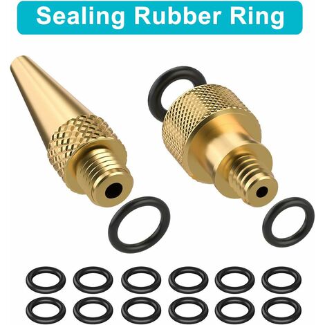 Kit Adaptateur Valve Vélo GlasFlength - 17 Pièces - DV/AV/SV - Pour Pompe Et Compresseurs - Boîte Range