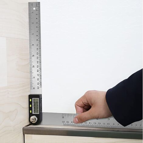 VBESTLIFE Règle d'angle numérique Outil de Mesure D'angle en Acier