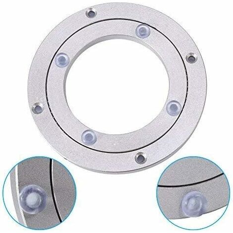 Plateau Tournant En Alliage D'Aluminium 60 Cm - Roulement à Billes 360°, Capacité 400 Kg, Épaisseur 14 Mm