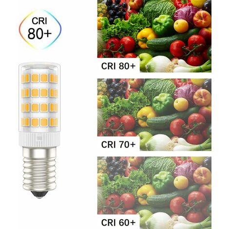 Ampoules LED E14, 5W (Équivalent à 50W), Blanc Chaud (3000K), AC220-240V, Sans Scintillement, Non Dimmable, 300 Lumens, IRC80, Pack de 6 - (Blanc Chaud, 5W) [Classe énergétique A+]